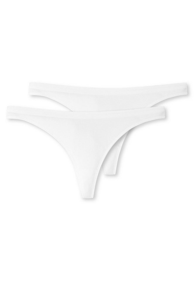 Schiesser T-String 95/5 (2er-Pack) mit besonders flachen Nähten von Schiesser