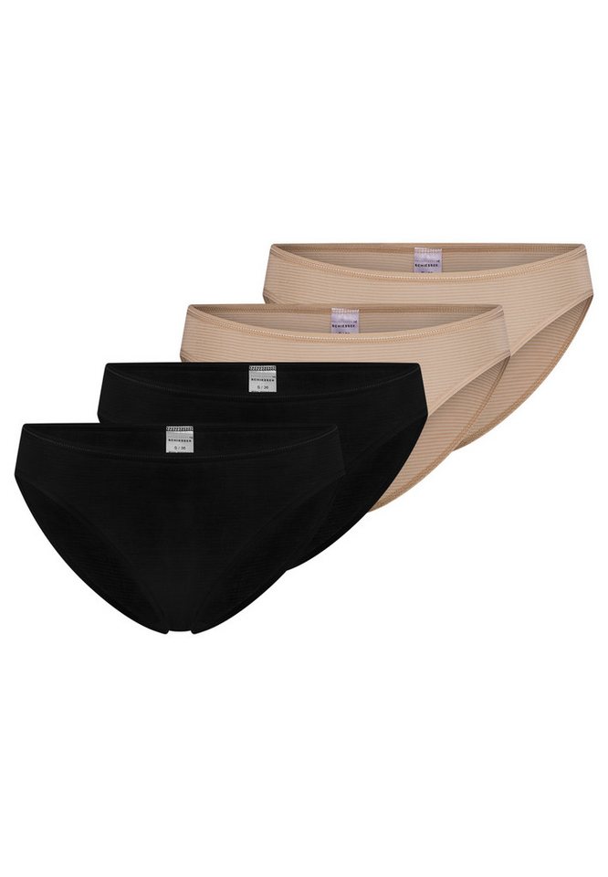 Schiesser Tai-Slip 4er Pack Modal Essentials (Spar-Set, 4-St) Tai Slip - Weicher, feiner Bundgummi mit Glanzgarn-Details von Schiesser