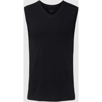 Schiesser Tank Top mit V-Ausschnitt in Black, Größe L von Schiesser