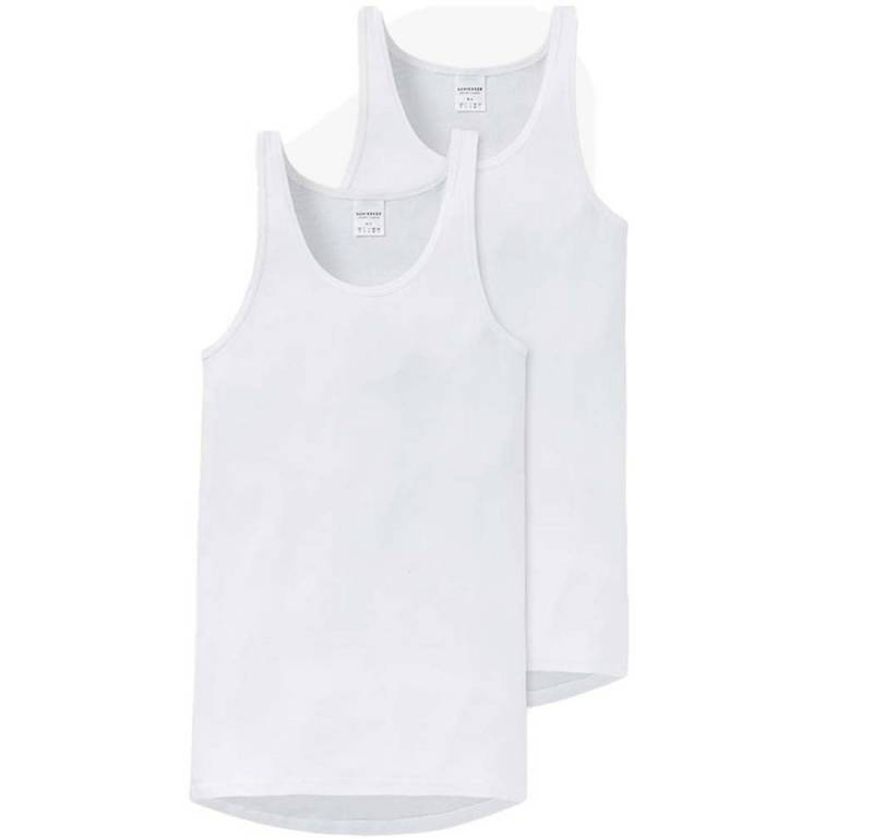 Schiesser Tanktop Schiesser Herren 2 Pack Unterhemd - Original Feinripp 005121 von Schiesser