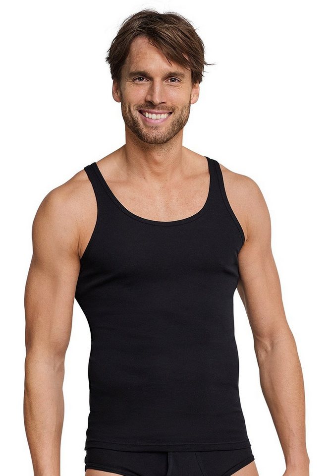 Schiesser Tanktop Unterwäsche Unterhemd Original Feinripp schwarz Herren Schiesser Tanktop Unterwäsche Unterhemd Original Feinripp schwarz Herren von Schiesser
