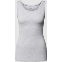 Schiesser Tanktop mit Feinripp Modell 'PURE RIB' in Hellgrau, Größe 42 von Schiesser