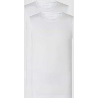 Schiesser Tanktop mit Stretch-Anteil im 2er-Pack in Weiss, Größe L von Schiesser