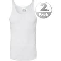 Schiesser Herren Tanktops weiß Reine Baumwolle unifarben von Schiesser