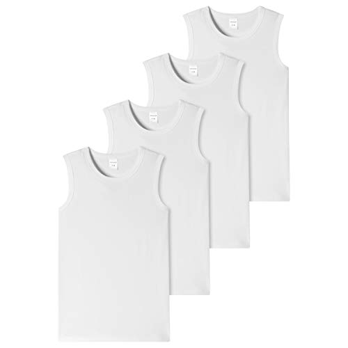 Schiesser - Teens Boys - 95/5 Multipacks - Tank-Top - 173539-4er Spar-Pack (140 Weiß) von Schiesser