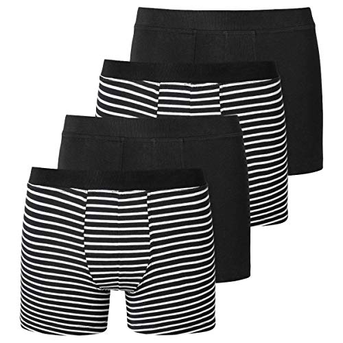 Schiesser - Teens Boys - 95/5 Shorts/Pants - 173535-4er Spar-Pack (164 Schwarz/Grau) von Schiesser