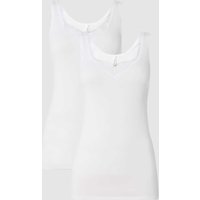 Schiesser Trägertop mit Spitze im 2er-Pack in Weiss, Größe 42 Schiesser Trägertop mit Spitze im 2er-Pack in Weiss, Größe 42 von Schiesser