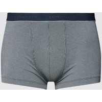 Schiesser Trunks mit Streifenmuster Modell 'Duality' in Dunkelblau, Größe XL von Schiesser