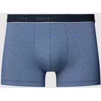 Schiesser Trunks mit Streifenmuster Modell 'Duality' in Marine, Größe XL von Schiesser