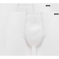 Schiesser Trunks mit Stretch-Anteil im 2er-Pack in Weiss, Größe XXL von Schiesser
