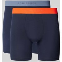 Schiesser Trunks mit elastischem Logo-Bund im 2er-Pack in Marine, Größe L Schiesser Trunks mit elastischem Logo-Bund im 2er-Pack in Marine, Größe L von Schiesser