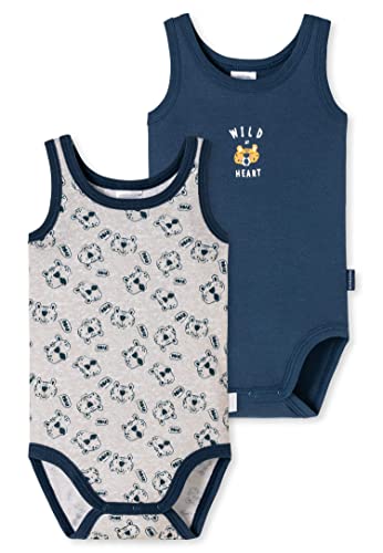 Schiesser Unisex Baby 0/0 Arm Bodies 2 Pack Kleinkind Unterwäsche-Satz, Farbmix, 80 von Schiesser