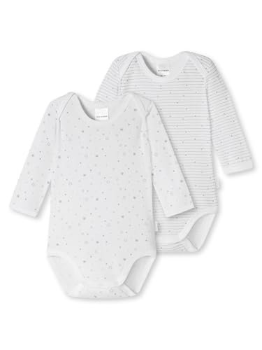 Schiesser Unisex Baby 2 PACK Wickelbody mit Knöpfen - 100% Organic Bio Baumwolle - Größe 56 bis 104 von Schiesser