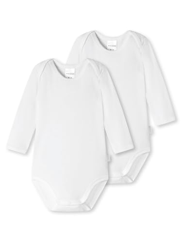 Schiesser Unisex Baby 2 PACK Wickelbody mit Knöpfen - 100% Organic Bio Baumwolle - Größe 56 bis 104 von Schiesser
