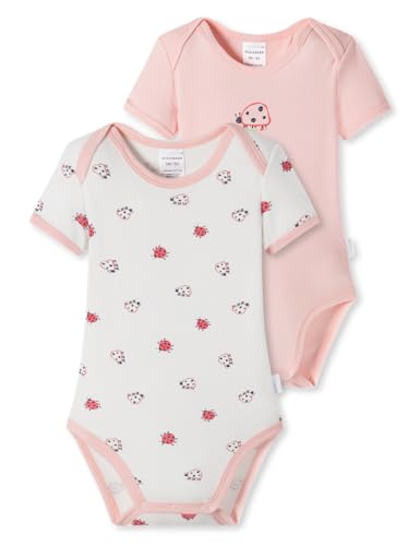 Schiesser Unisex Baby 2 Pack Bodies mit Arm-100% Organic Bio Baumwolle-Größe 56 Unterwäsche, Sortiert 1_181003, 104 (2er Pack) von Schiesser