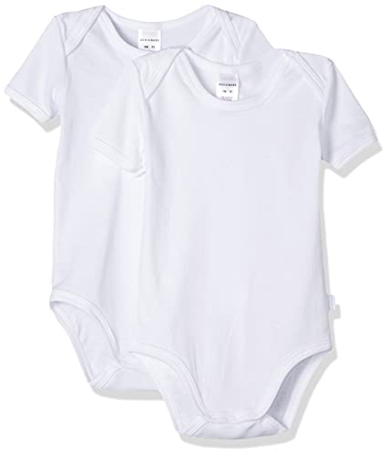 Schiesser Unisex Baby 2 PACK Bodies mit Arm - 100% Organic Bio Baumwolle - Größe 56 bis 104 von Schiesser