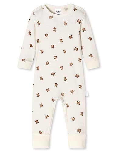 Schiesser Unisex Baby Schlafanzug mit Variablen Fuss - Baumwolle/ Modal Baby und Kleinkind Unterwäsche Satz, Off-white, 56 EU von Schiesser