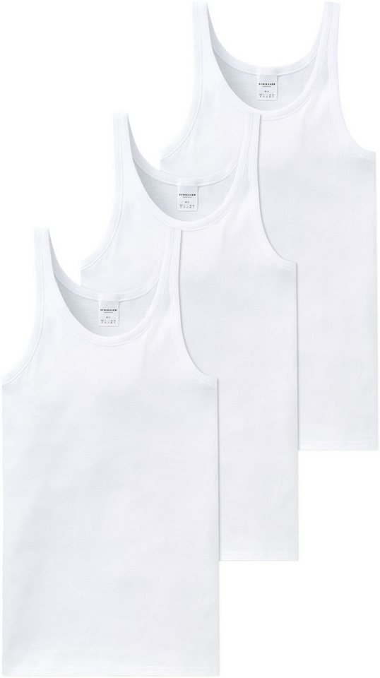 Schiesser Unterhemd Original Classics (3er-Pack) mit Markenlabel von Schiesser
