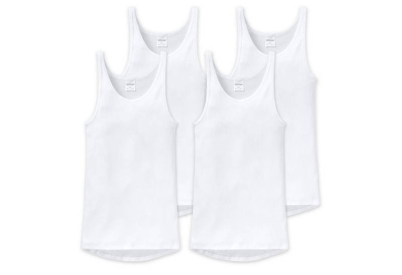 Schiesser Unterhemd (4-St) mit verlängertem Rücken im 4er Pack von Schiesser