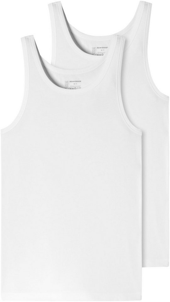 Schiesser Unterhemd "95/5" (2er-Pack) mit seitlichen Nähten von Schiesser