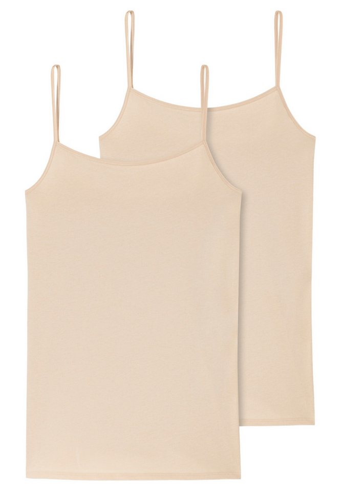 Schiesser Unterhemd 2er Pack 95/5 Organic Cotton (Spar-Set) Spaghetti Top - Baumwolle von Schiesser