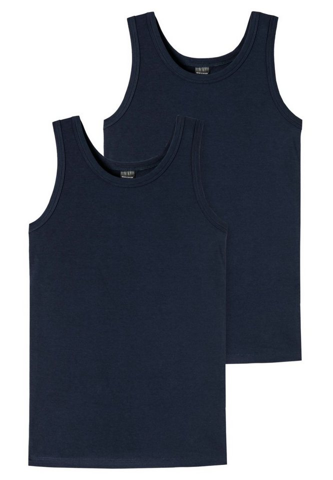 Schiesser Unterhemd 2er Pack Teens Boys 95/5 Organic Cotton (Spar-Set, 2-St) Unterhemd / Tanktop - Baumwolle - Runder Halsausschnitt von Schiesser
