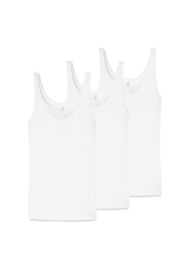 Schiesser Unterhemd 3er Pack Hemdchenkonzept (Spar-Set, 3-St) Unterhemd / Top - Baumwolle - Atmungsaktiv von Schiesser