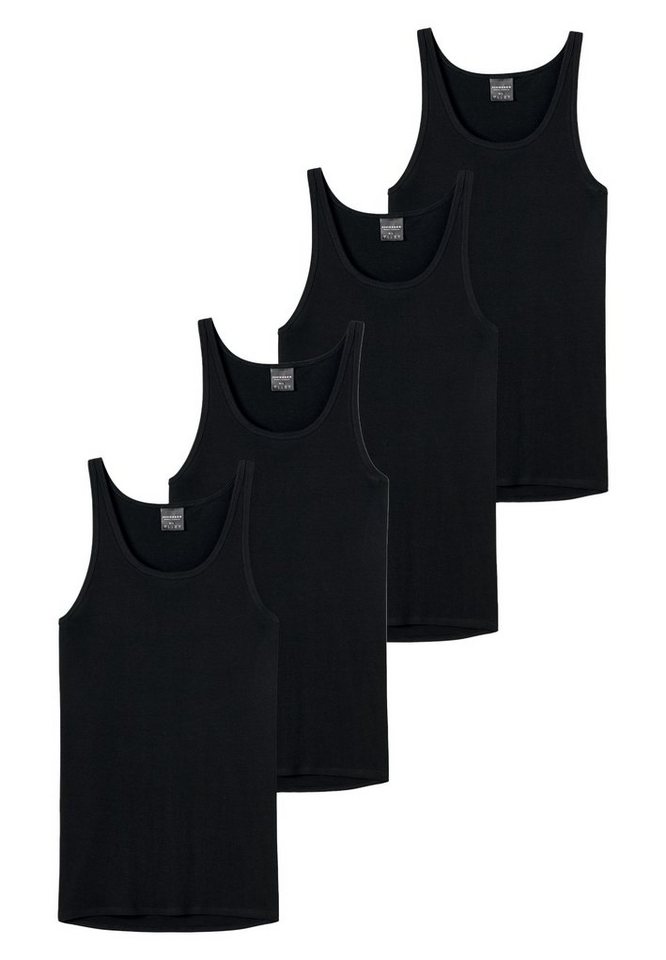 Schiesser Unterhemd 4er Pack Original Classics Feinripp (Spar-Set, 4-St) Unterhemd / Tanktop - Baumwolle von Schiesser
