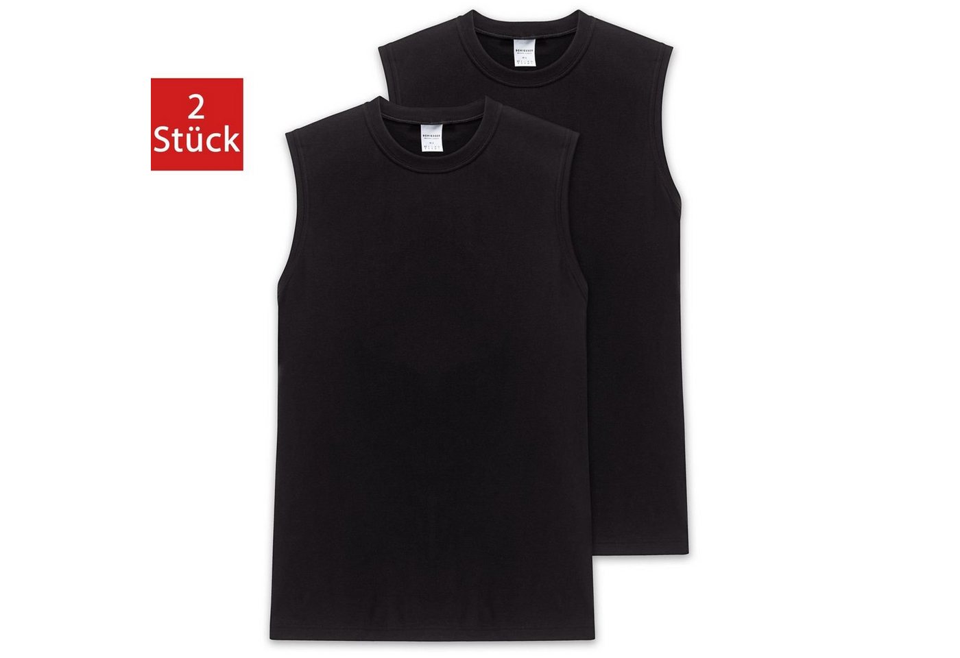 Schiesser Unterhemd Essentials (2-St) im schlichten Design von Schiesser