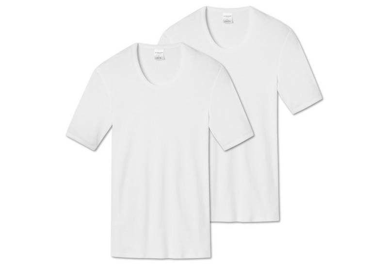 Schiesser Unterhemd Herren T-Shirt 2er Pack Baumwolle (Packung, 2er Pack) von Schiesser