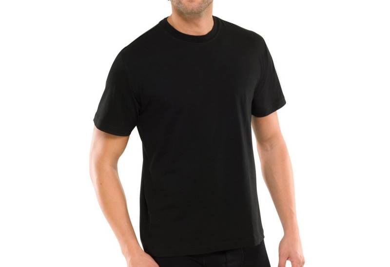 Schiesser Unterhemd Herren T-Shirt 2er Pack Baumwolle American T-Shirt (Packung, 2er Pack) von Schiesser