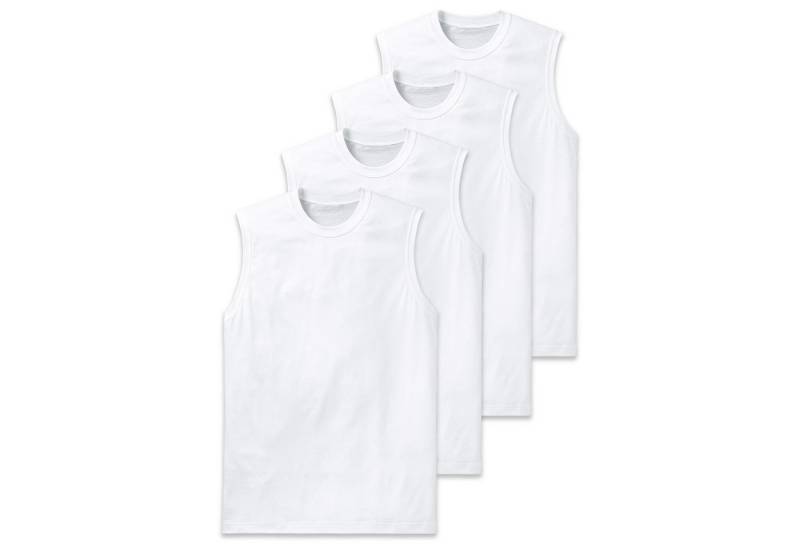 Schiesser Unterhemd Herren Unterhemd 4er Pack Baumwolle Essentials 4P (Packung, 4er Pack) von Schiesser