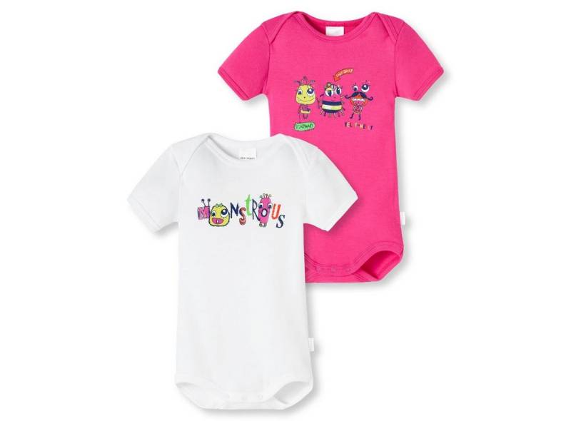 Schiesser Unterhemd Lazy Daisy (Set, 2-St., 2er-Pack) Mädchen Unterwäsche 2er Set Baby Body 1/2 Arm von Schiesser