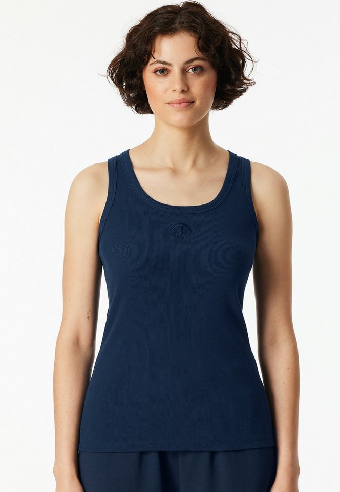 Schiesser Unterhemd Schiesser 150 Years tiefer Rundhalsausschnitt, Doppelripp, Baumwollmischung von Schiesser