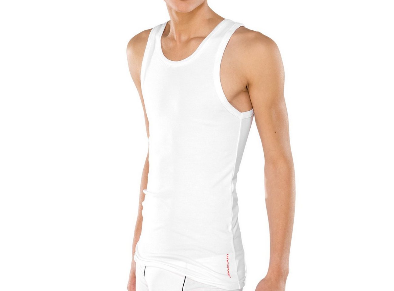 Schiesser Unterhemd Uncover (Set, 1-St., 1er-Pack) Herren Jungen Tank Top Sportjacke Doppelripp Achselshirt von Schiesser