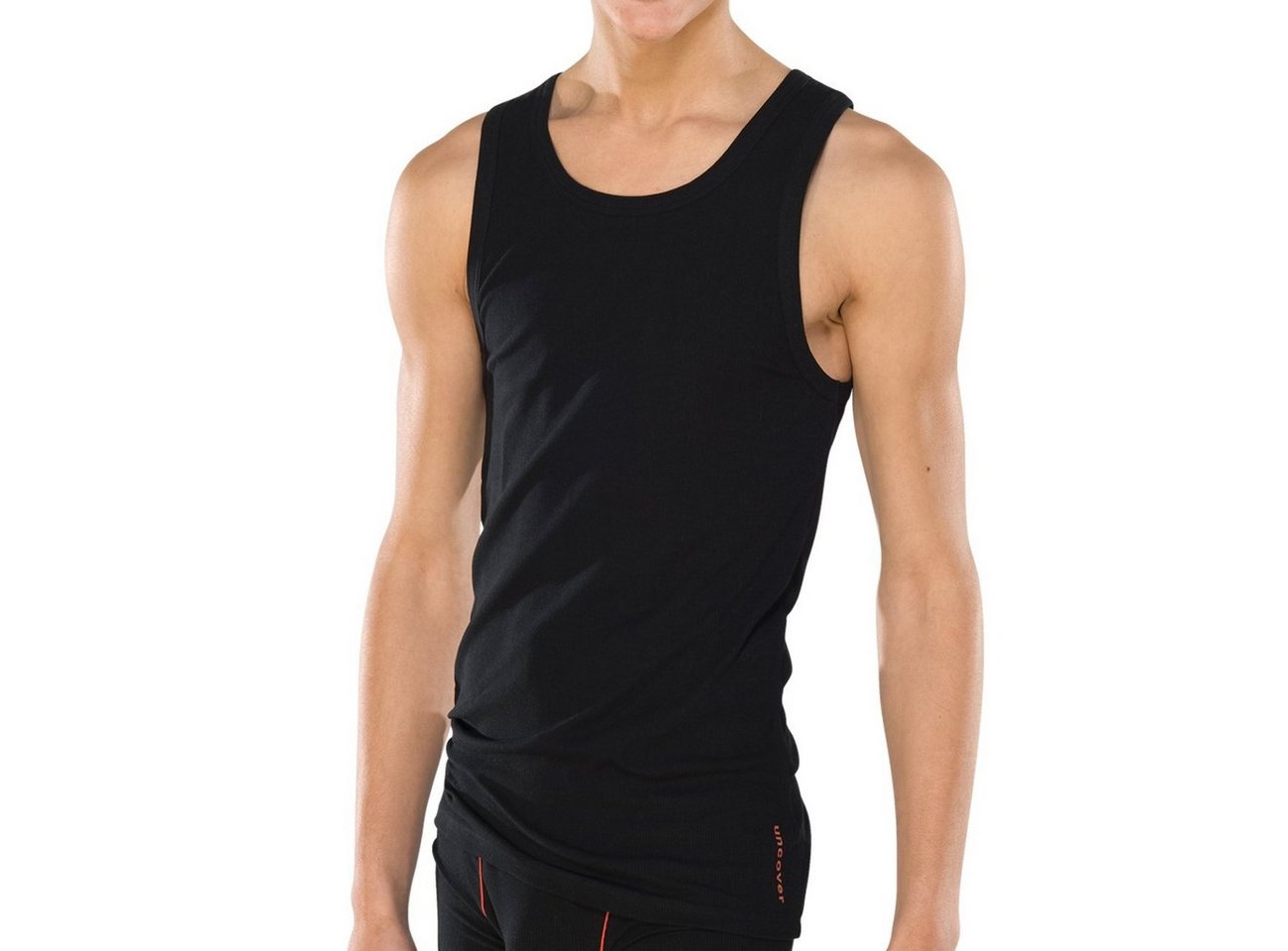 Schiesser Unterhemd Uncover (Set, 1-St., 1er-Pack) Herren Jungen Tank Top Sportjacke Doppelripp Achselshirt von Schiesser