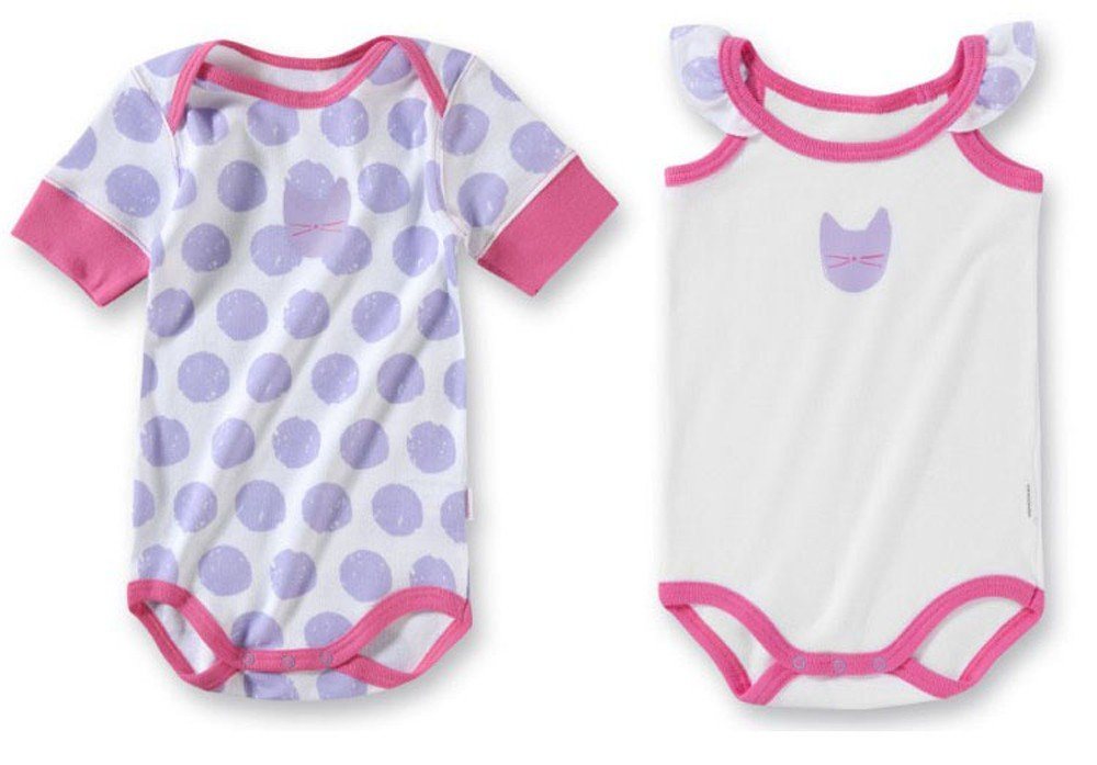 Schiesser Unterhemd Uncover (Set, 2-St., 2er-Pack) Mädchen Baby Body, 2er Set Unterwäsche von Schiesser