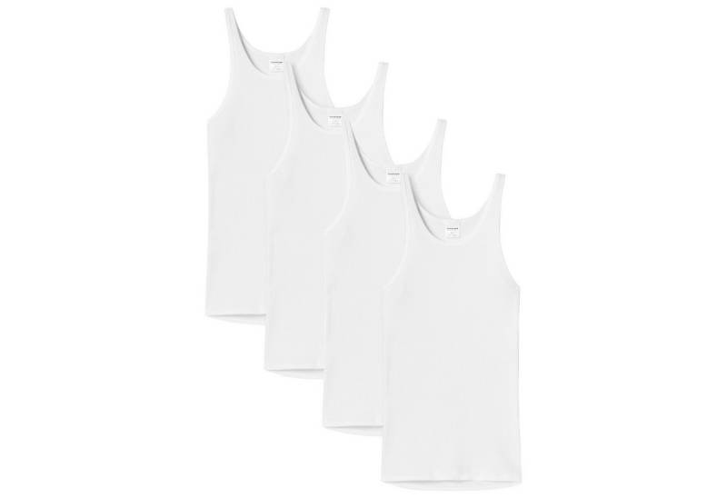 Schiesser Unterhemd Herren Unterhemd 4er Pack Baumwolle (Packung, 4er Pack) von Schiesser