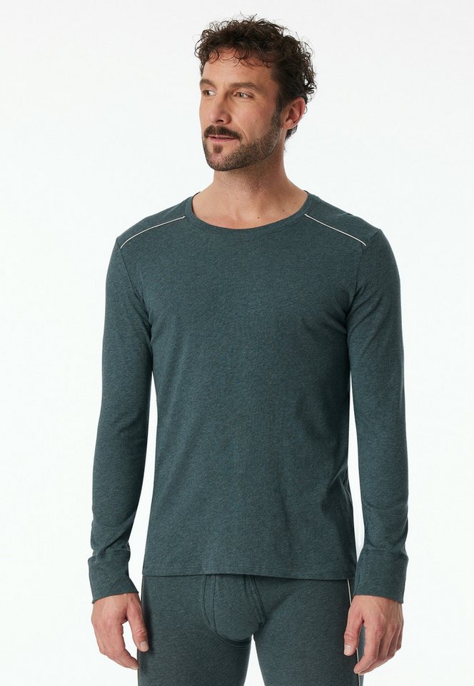 Schiesser Langarmshirt "Comfort Fit" mit Kontraststreifen auf den Schultern von Schiesser