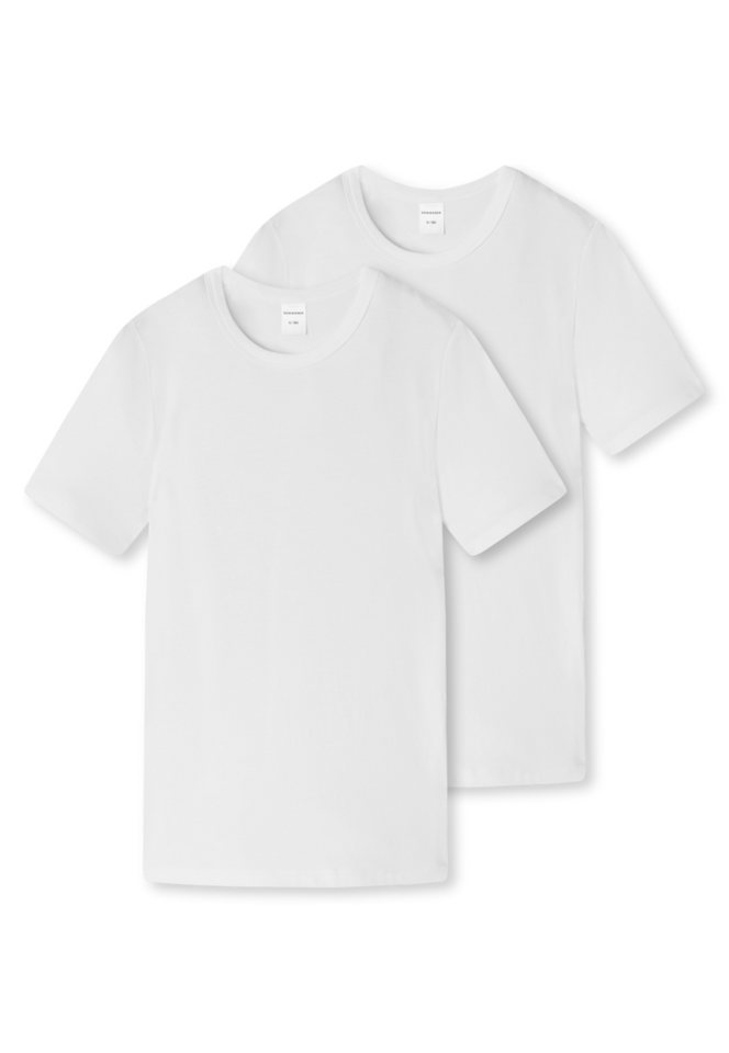 Schiesser Unterziehshirt 95/5 T-Shirt 4er Pack (Spar-Pack, 4er-Pack) von Schiesser