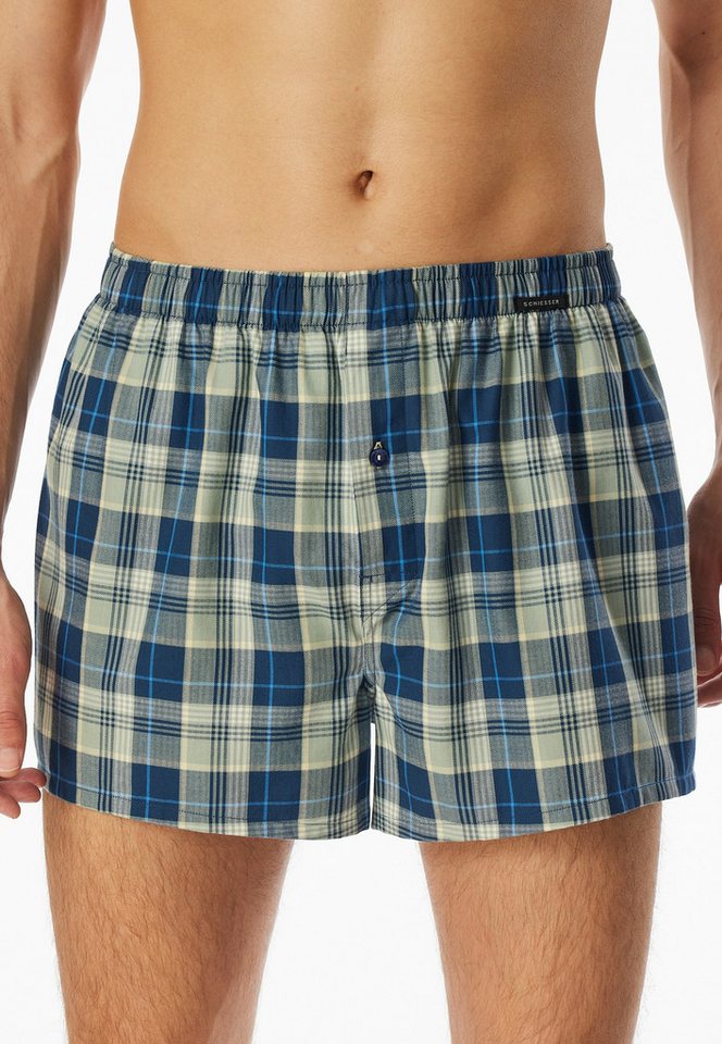 Schiesser Webboxer "Boxershorts Multipacks" (2er Pack) Elastischer Bund mit kleinem SCHIESSER Logo von Schiesser