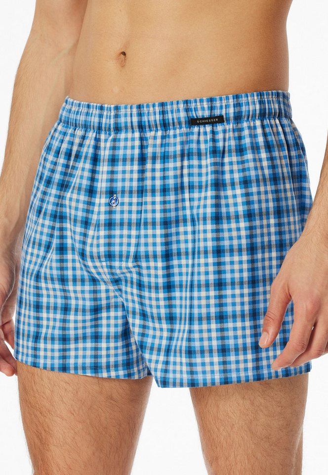 Schiesser Webboxer "Boxershorts Multipacks" (2er Pack) Elastischer Bund mit kleinem SCHIESSER Logo von Schiesser
