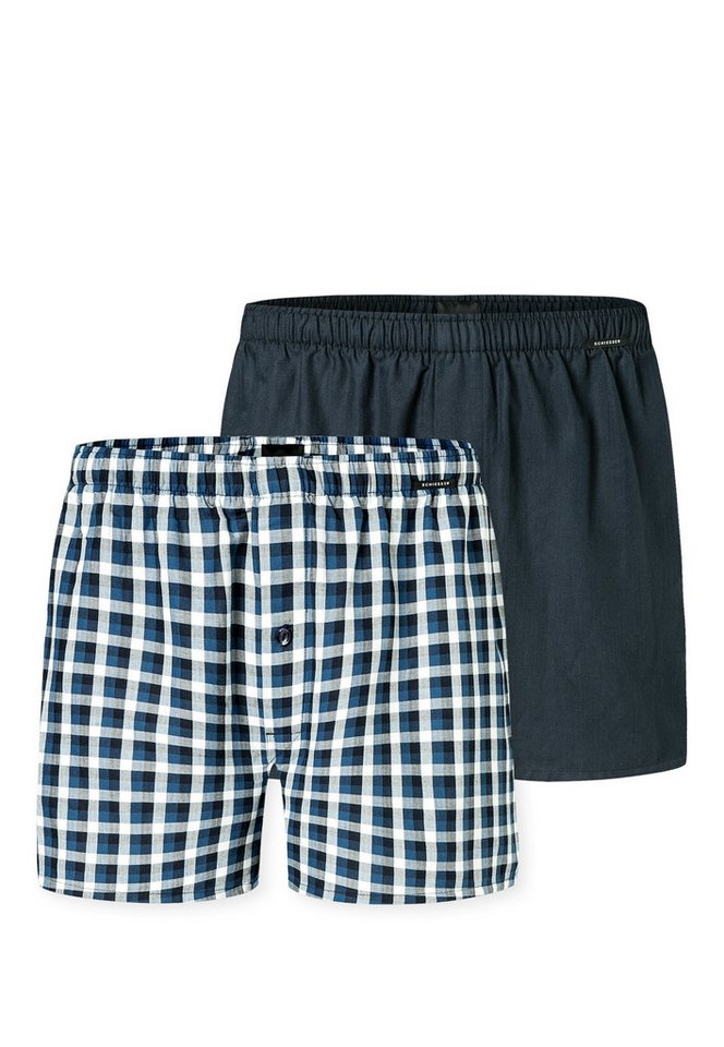 Schiesser Weiter Boxer Boxershorts Multipacks (2er Pack) mit Eingriff, Gummizug von Schiesser