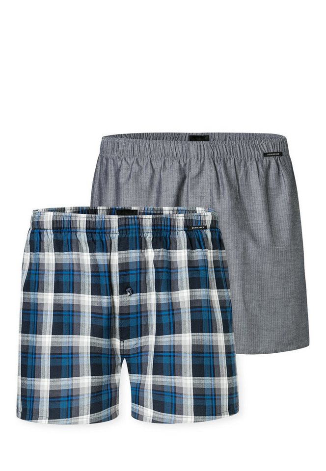 Schiesser Weiter Boxer Boxershorts Multipacks (2er Pack) mit Eingriff, Gummizug von Schiesser