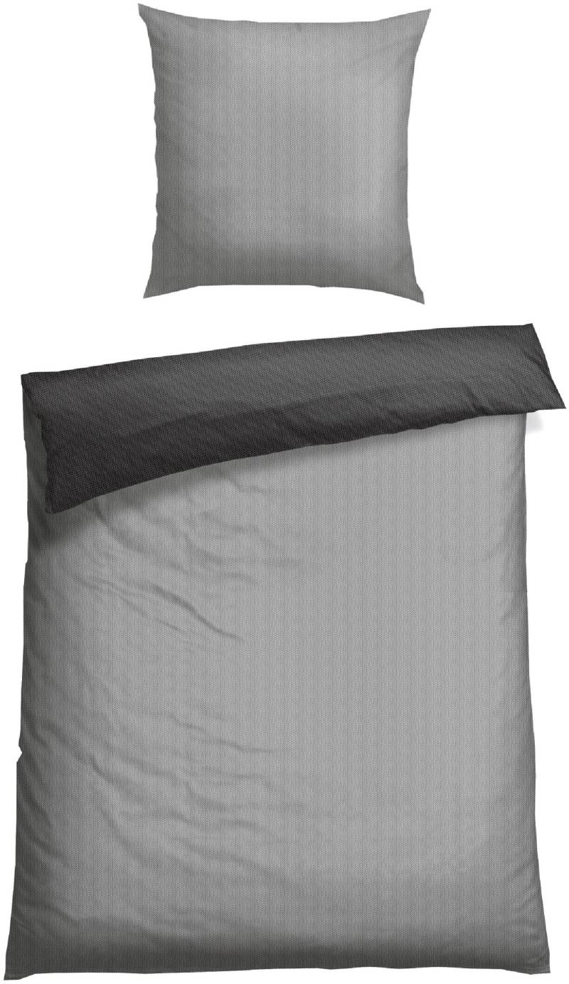 Schiesser Bettwäsche "Silva in einem simplen Minimaldessin in angesagter Strickoptik", MADE IN GREEN by OEKO-TEX von Schiesser