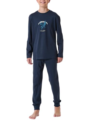 Schiesser Jungen Schlafanzug Set lang - 100% Organic Bio Baumwolle - Größe 140 bis 176, Nachtblau_181998, 140 Schiesser Jungen Schlafanzug Set lang - 100% Organic Bio Baumwolle - Größe 140 bis 176, Nachtblau_181998, 140 von Schiesser