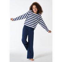 Schlafanzug lang Streifen admiral - SCHIESSER 150 Years 176 von Schiesser