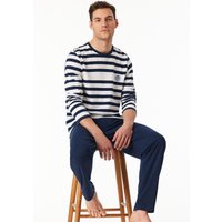 Schlafanzug lang Streifen admiral - SCHIESSER 150 Years 54 von Schiesser