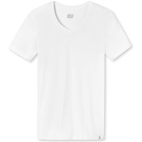 Schiesser Sehr weiches und leichtes Unterhemd, V-Ausschnitt, Materialmix in M von Schiesser