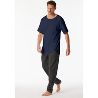 Shirt kurzarm Doppelripp Cutout admiral - SCHIESSER 150 Years 52 von Schiesser